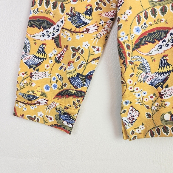 Vera Bradley Women's Medium Long Sleeve Sleep Shirt Pajama Top French Hens - Picture 3 of 7